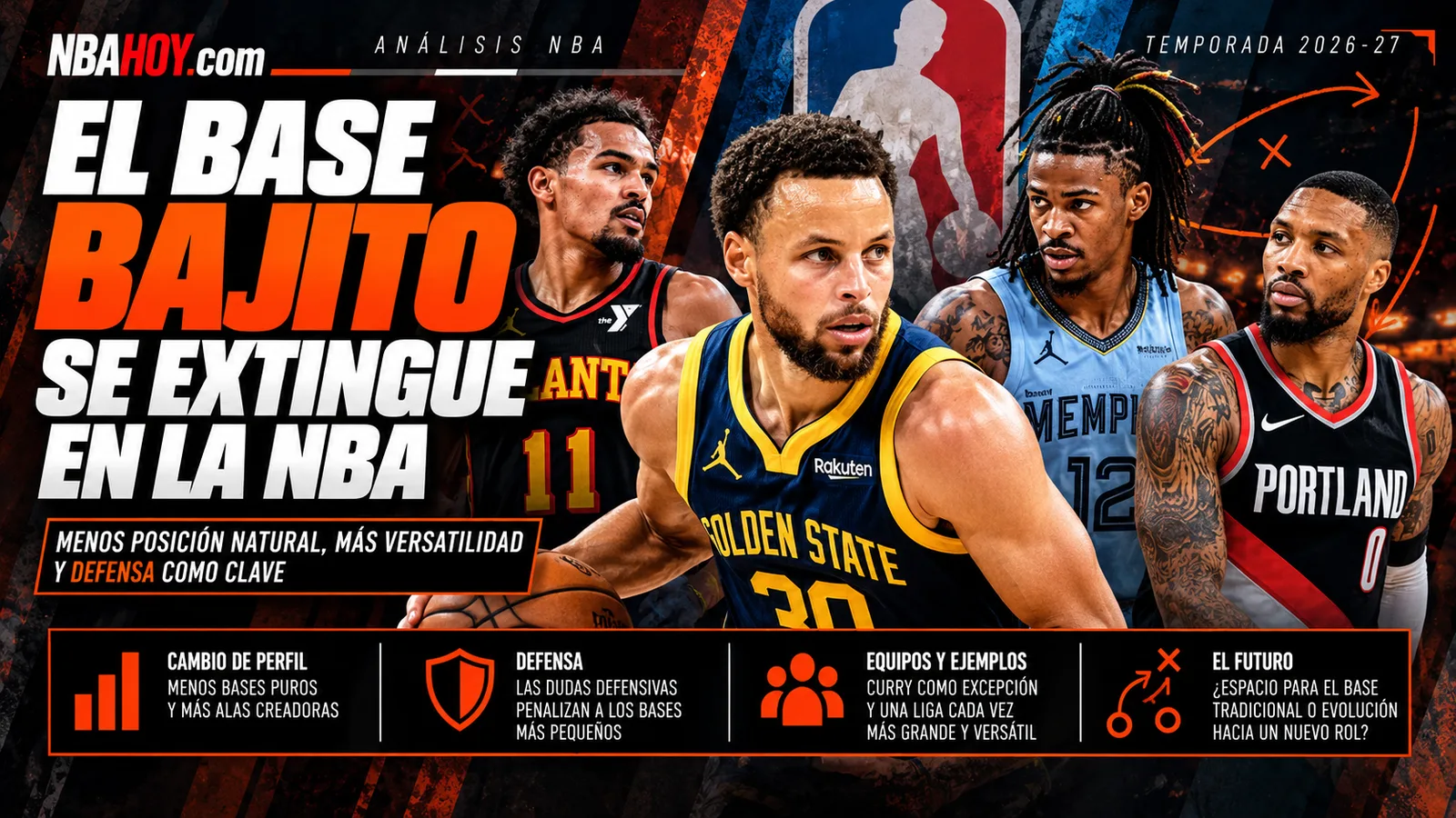 El base bajito se extingue en la NBA: análisis sobre la evolución del puesto de base