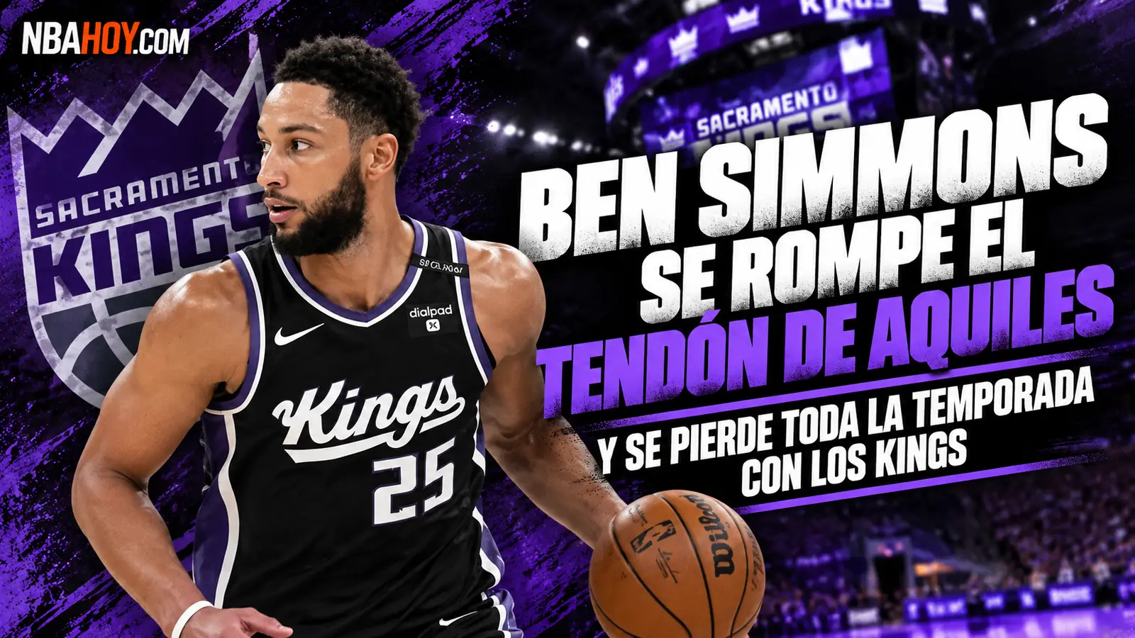 Ben Simmons se rompe el tendón de Aquiles y se pierde la temporada con los Kings