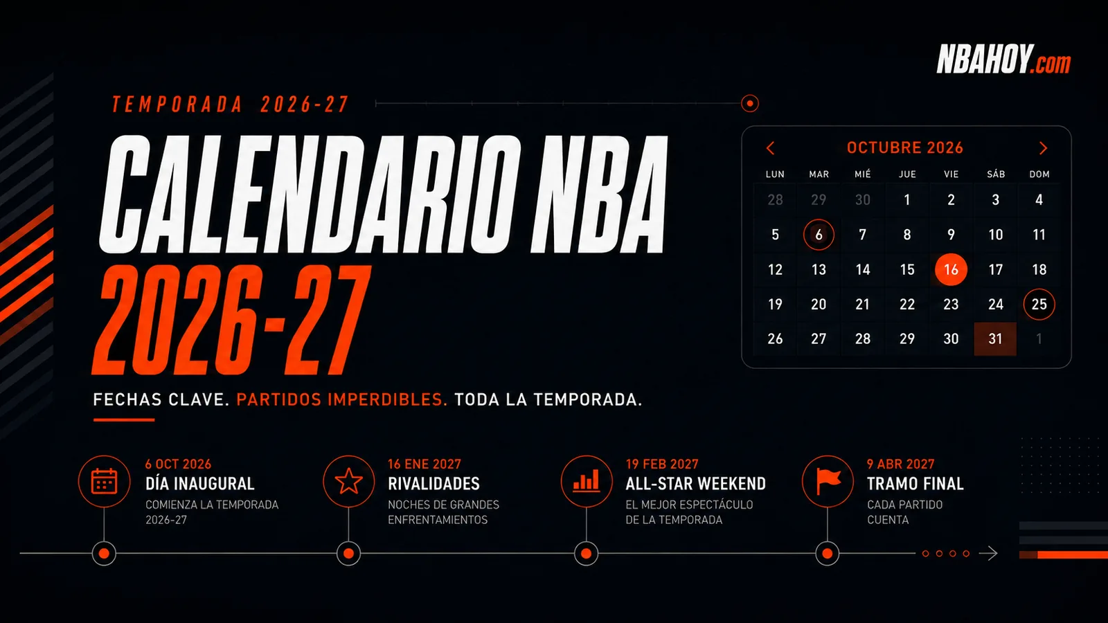Calendario NBA 2026-27