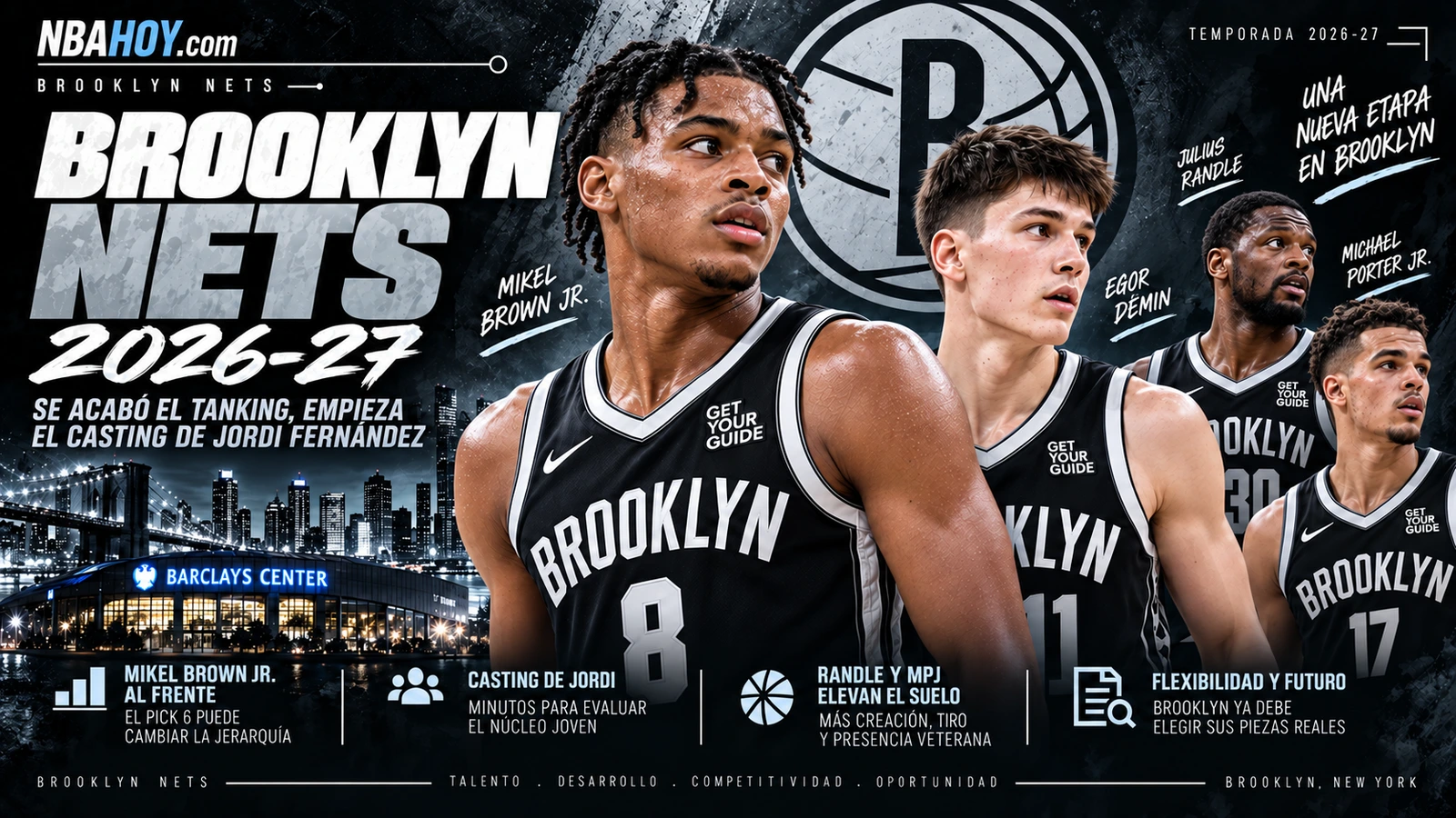 Brooklyn Nets 2026-27: guía de Jordi Fernández