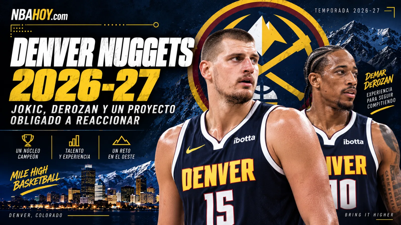 Nikola Jokic y los Denver Nuggets ante la temporada 2026-27