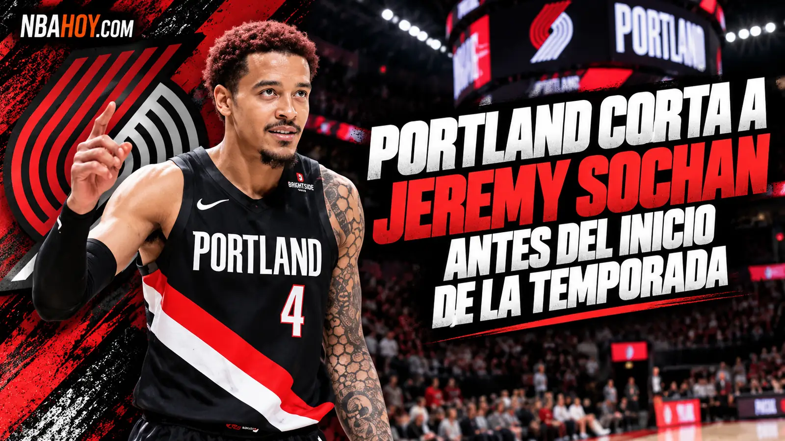Portland corta a Jeremy Sochan antes del comienzo de la temporada NBA