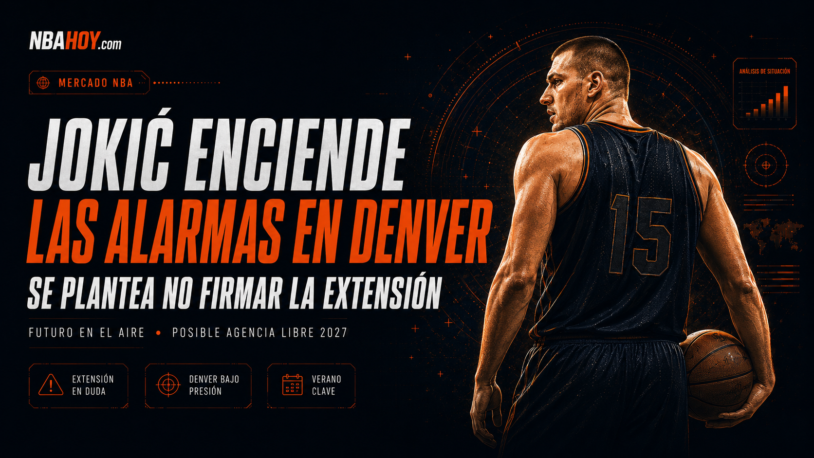 Nikola Jokić, futuro en duda en los Denver Nuggets