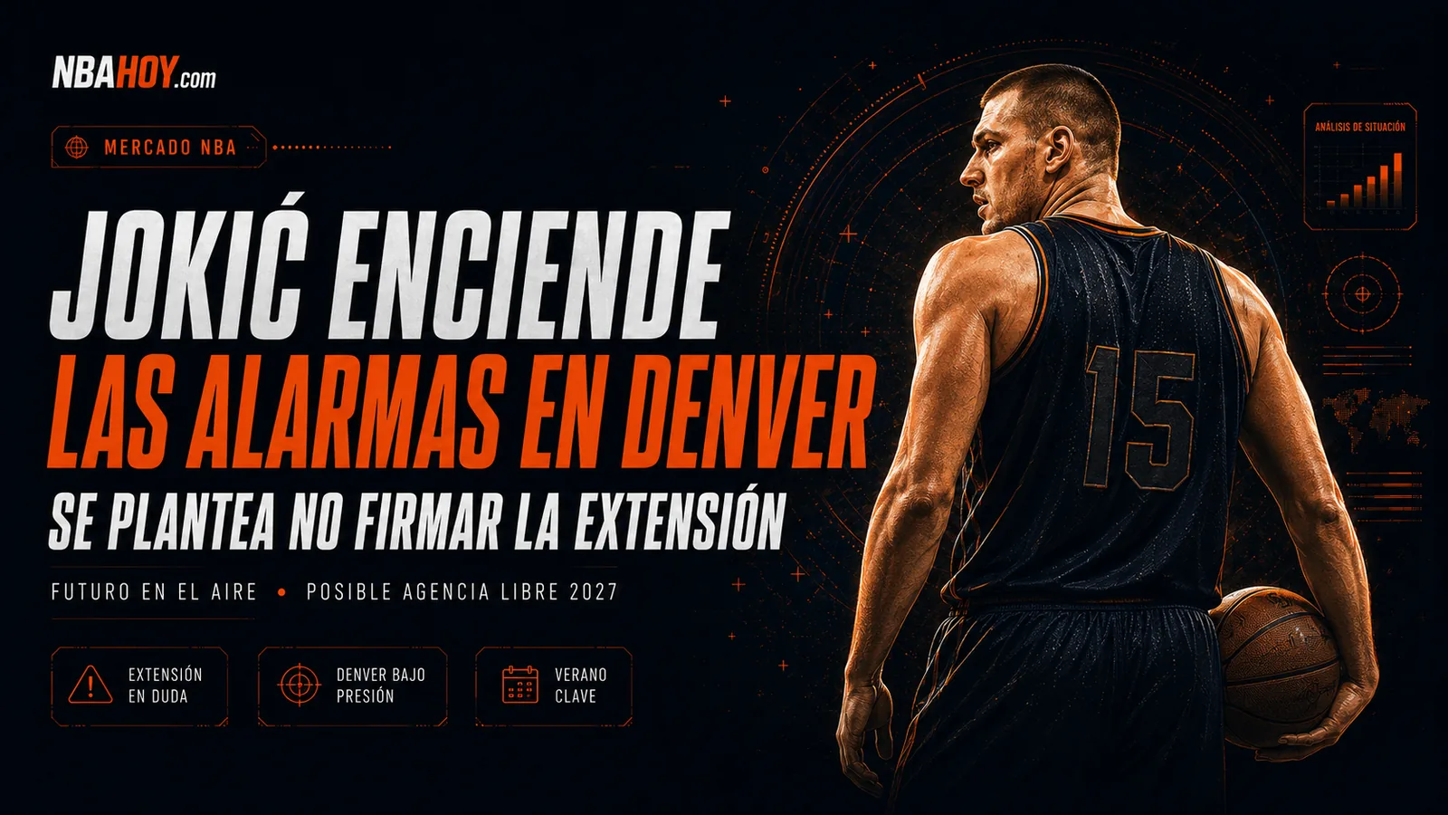 Nikola Jokić, futuro en duda en los Denver Nuggets