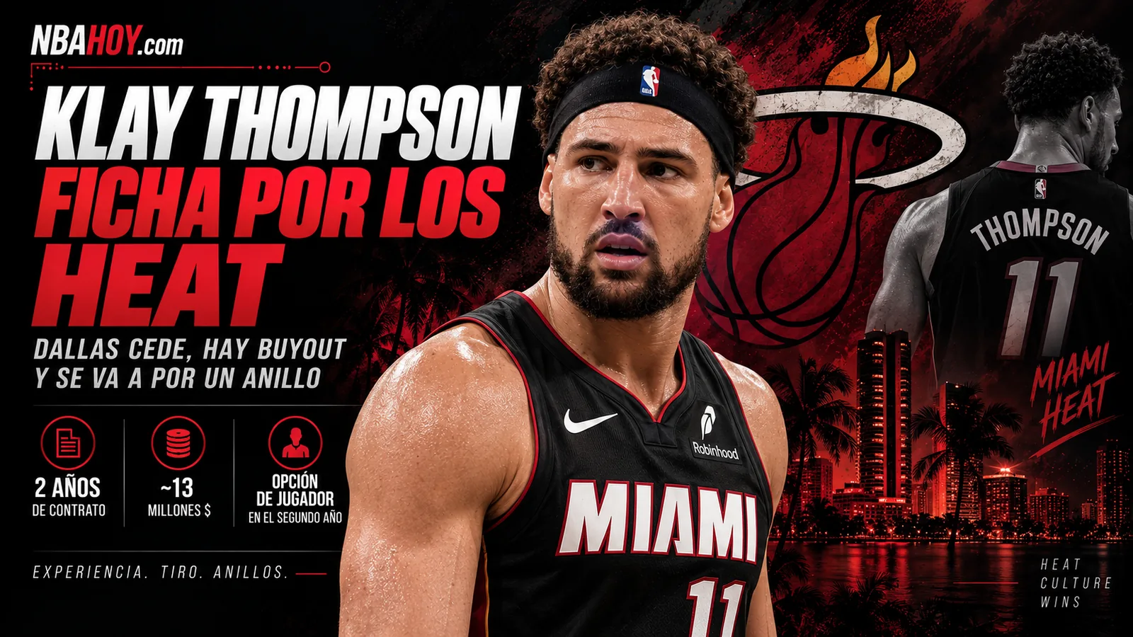 Klay Thompson ficha por los Heat