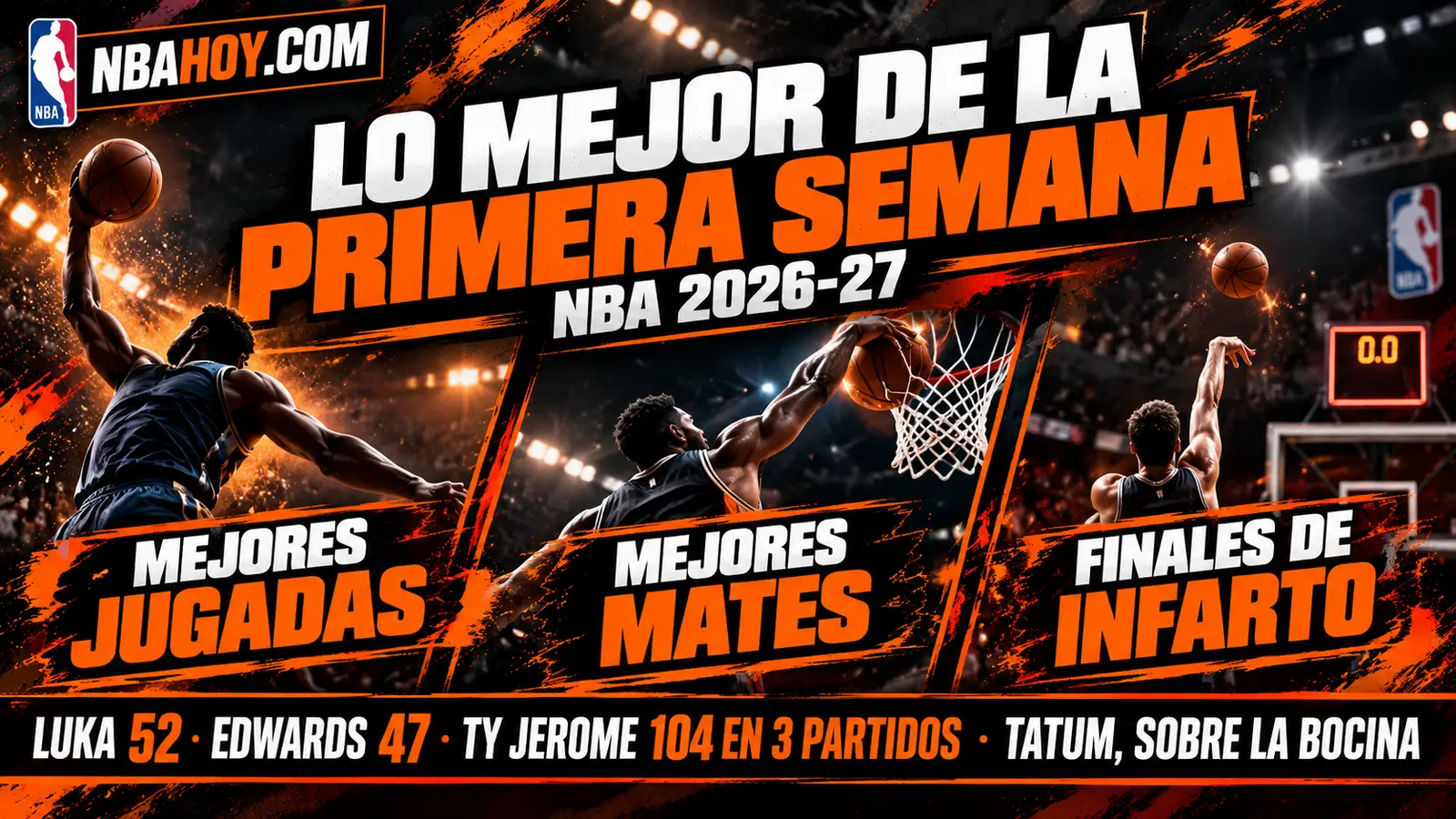 Lo mejor de la primera semana de la NBA 2026-27: jugadas, mates y finales