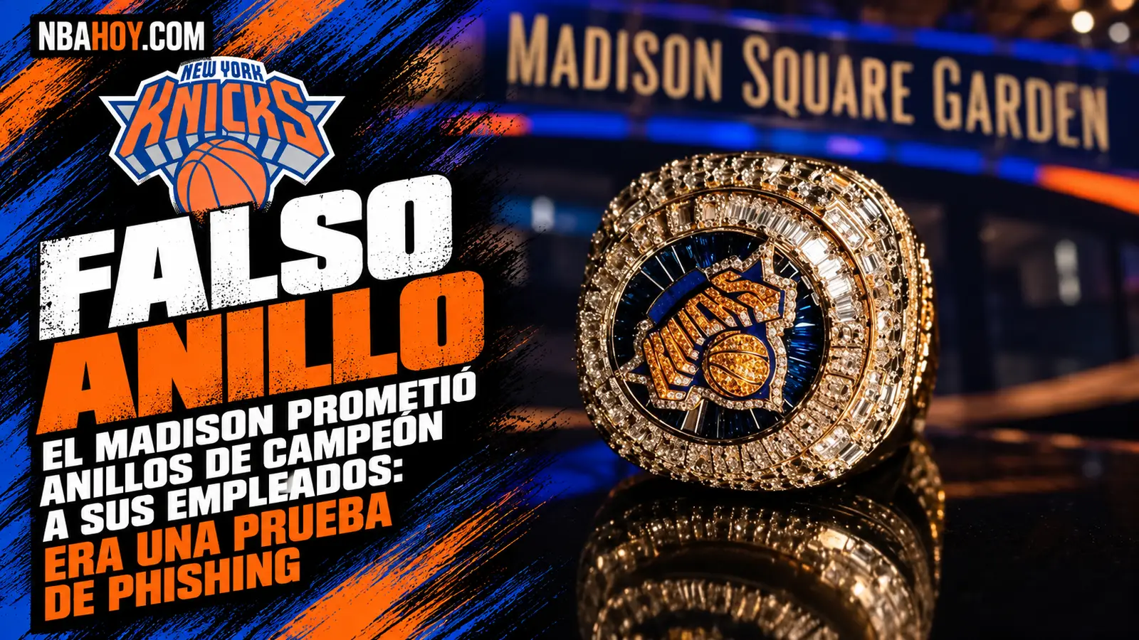 Un anillo de campeón de los Knicks ante el Madison Square Garden
