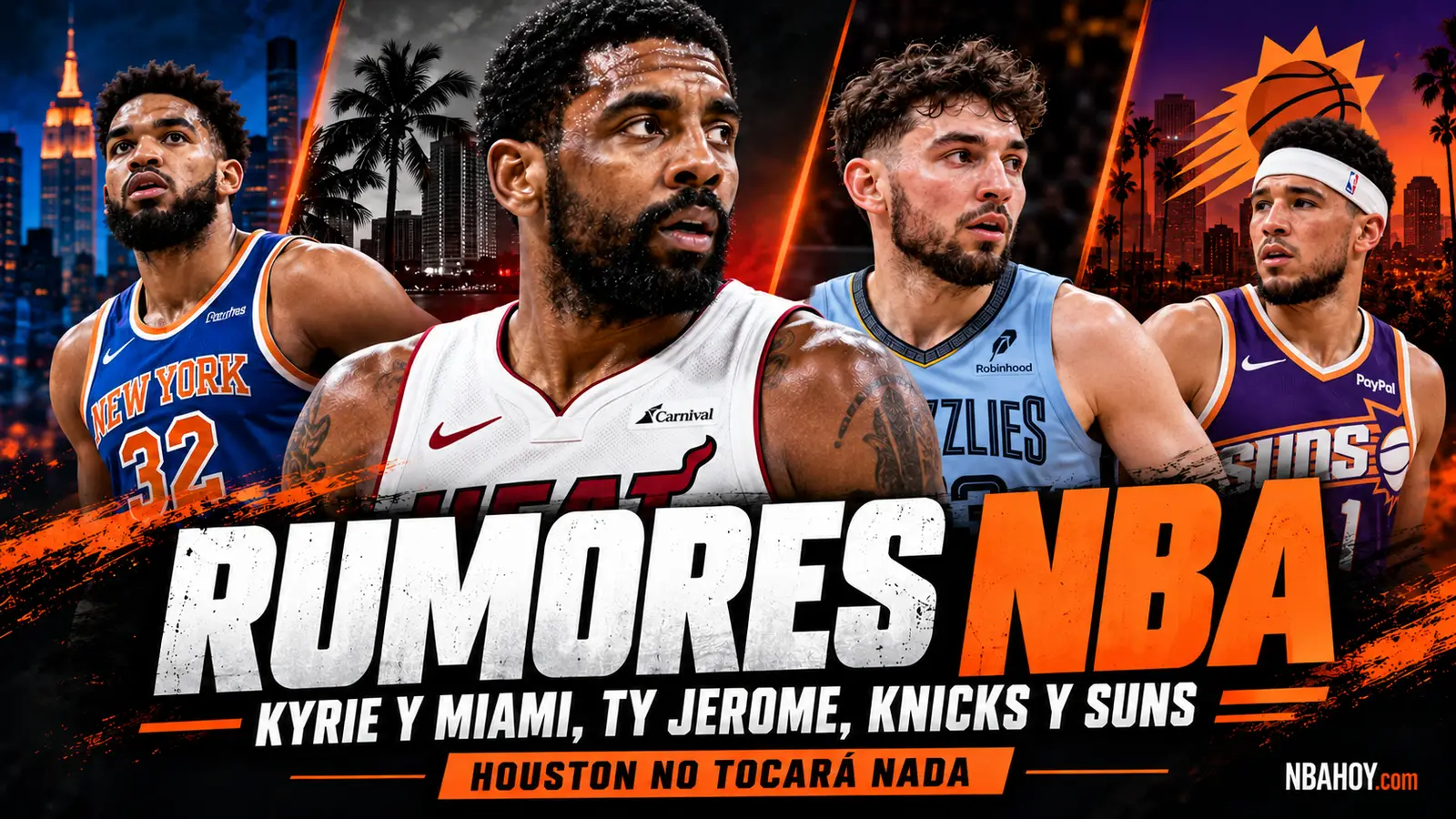 Rumores NBA: Kyrie Irving, Ty Jerome, Towns y los Suns