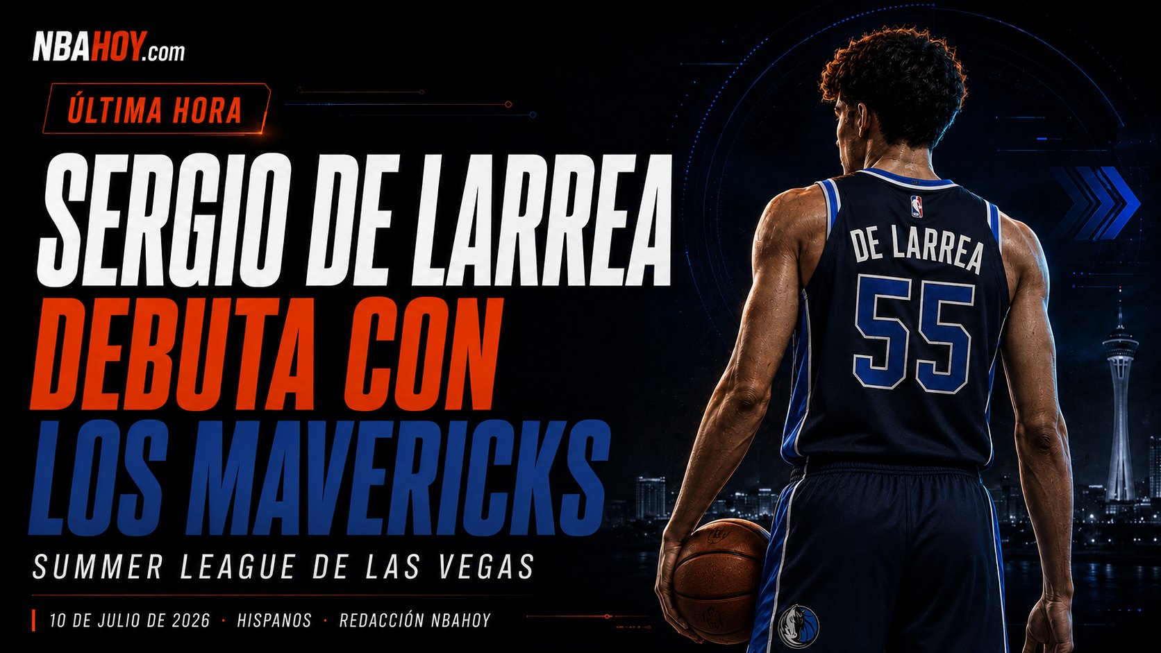 Sergio de Larrea debuta con los Dallas Mavericks en la Summer League