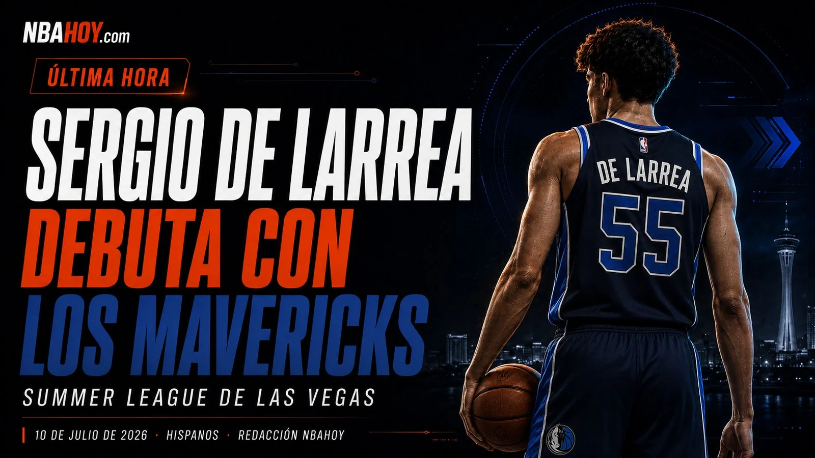 Sergio de Larrea debuta con los Dallas Mavericks en la Summer League
