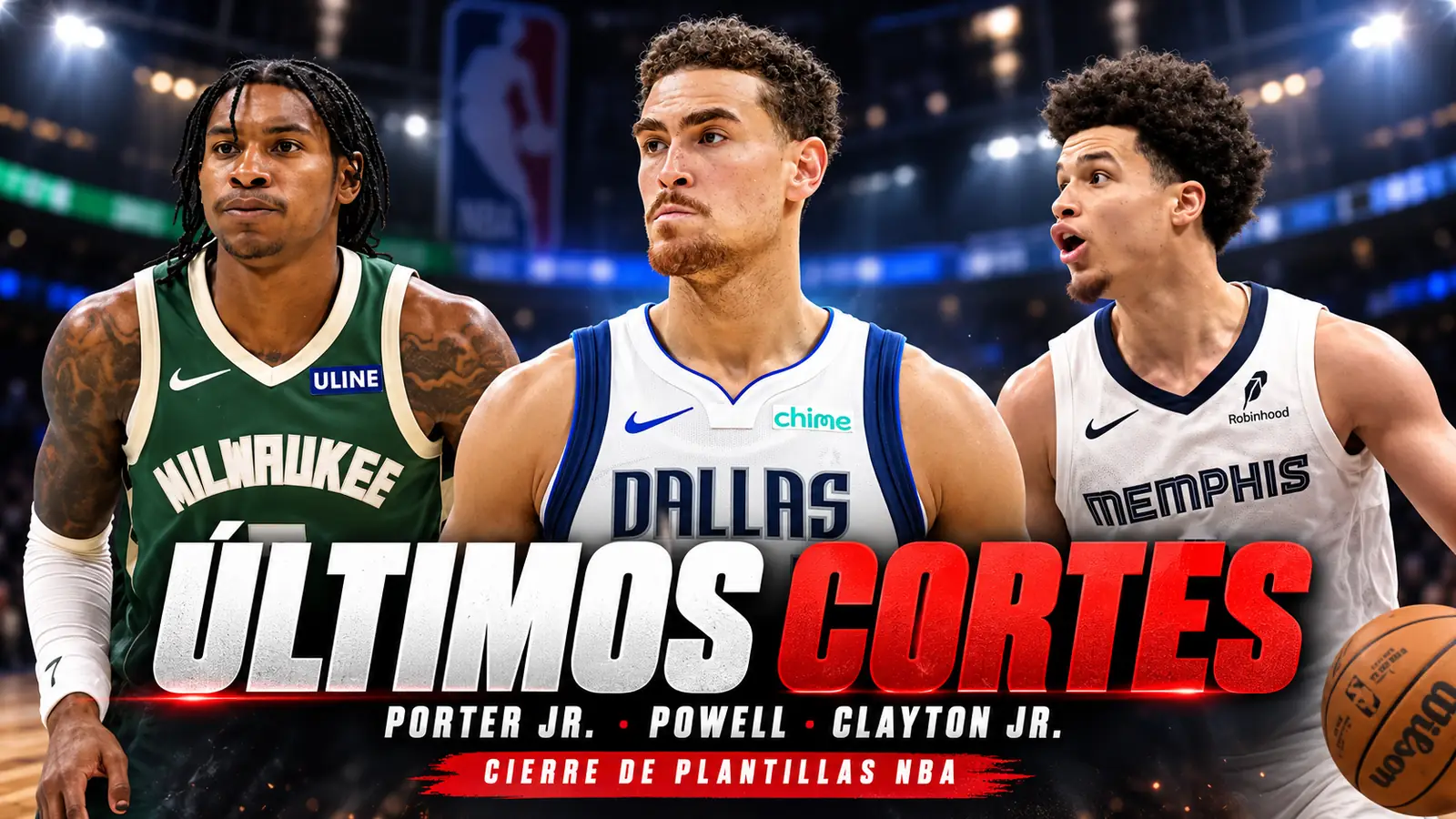 Últimos cortes de la NBA: Kevin Porter Jr., Dwight Powell y Walter Clayton Jr.