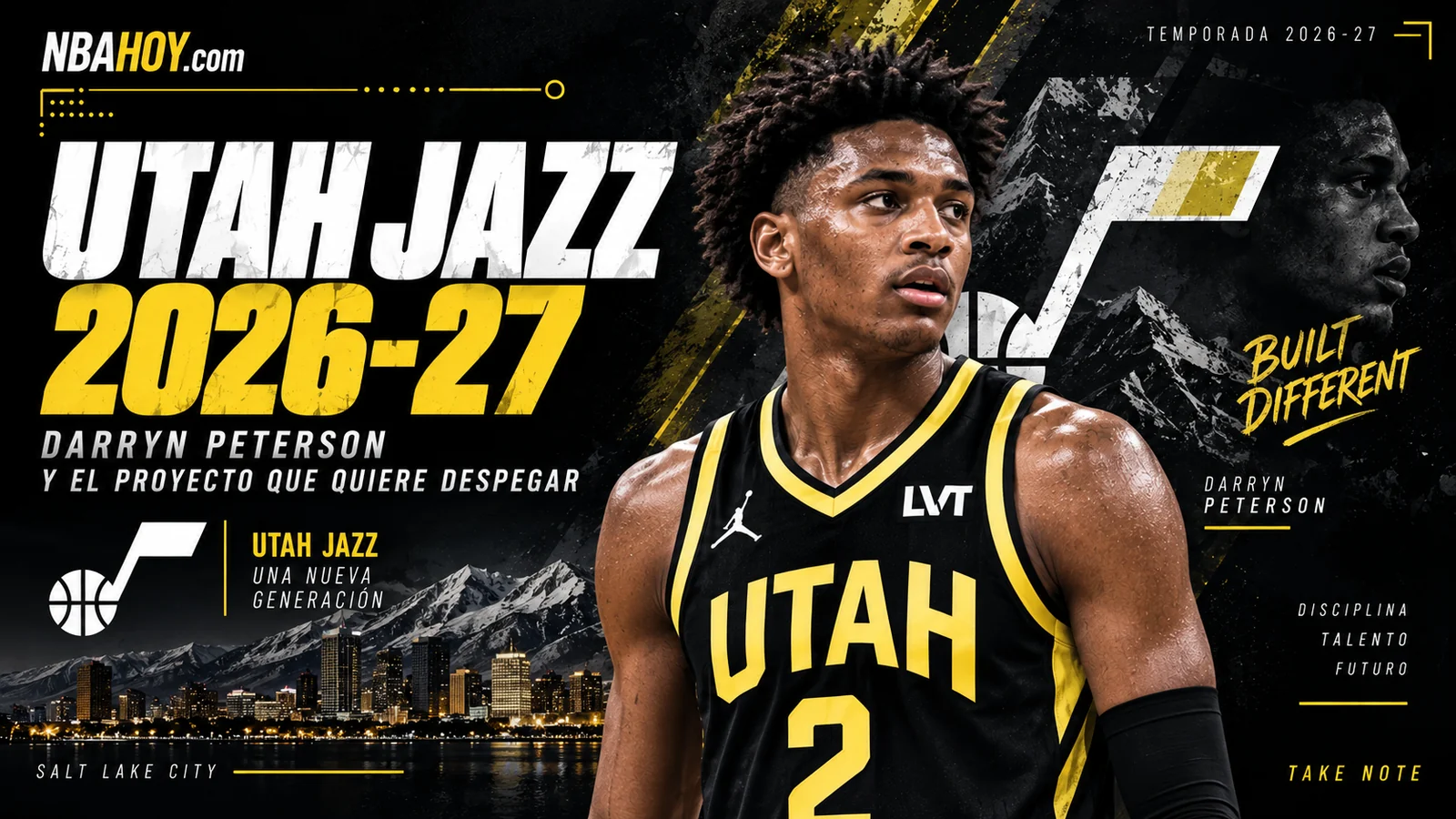 Utah Jazz 2026-27 con Darryn Peterson como gran novedad del proyecto