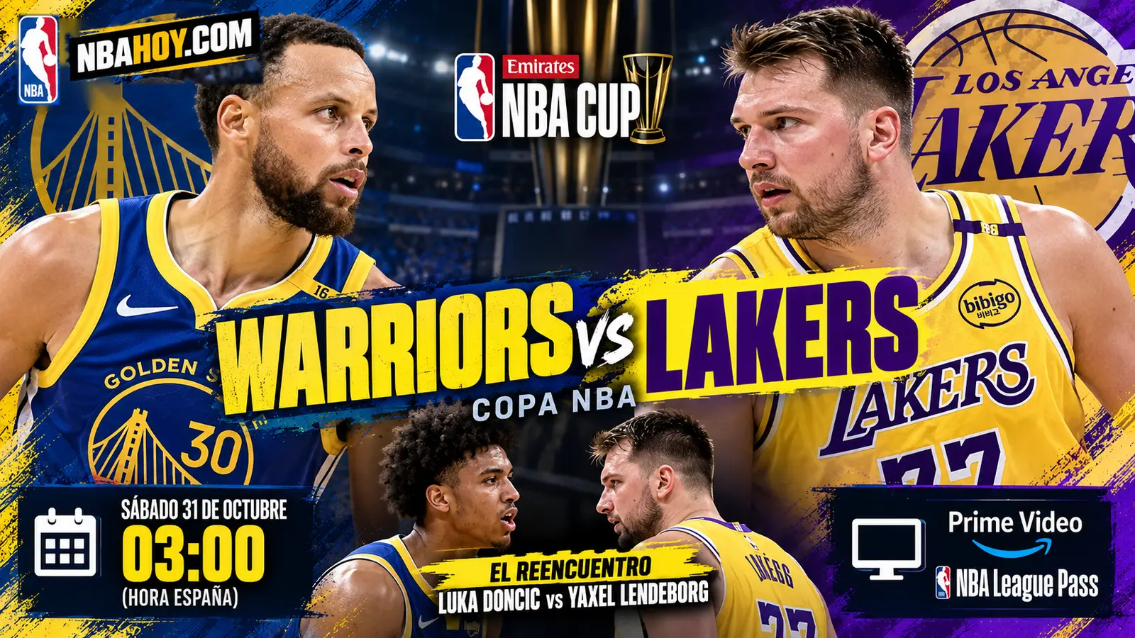 Previa del Warriors-Lakers de la Copa NBA 2026